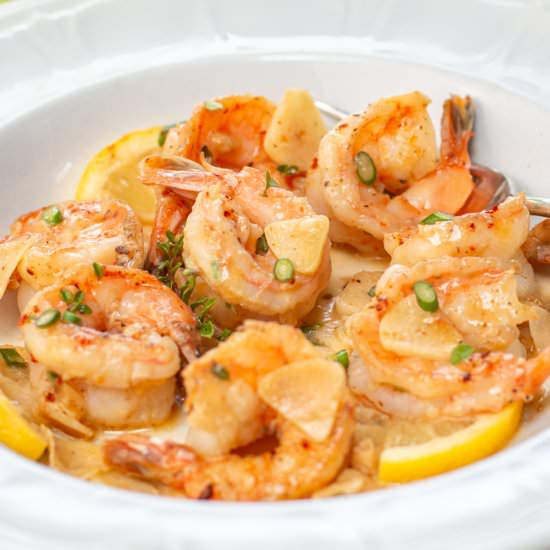 Quick Butterflied Shrimp & Garlic - Recipe photo by a zest for life