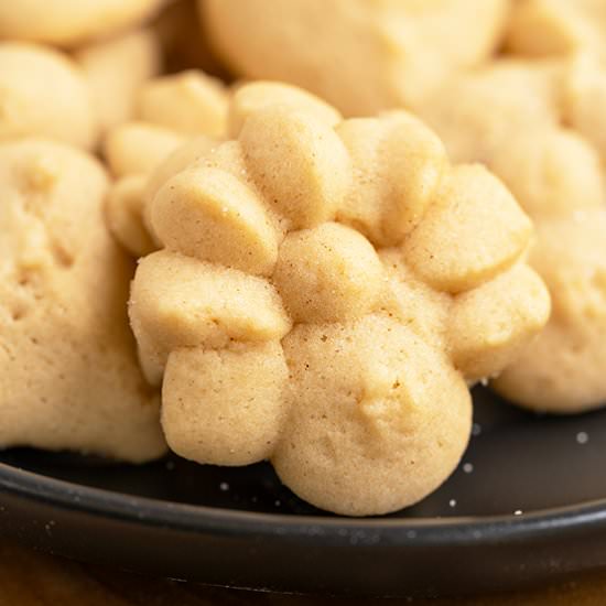 Maple Cinnamon Spritz Cookies - Recipe photo by Mycookiejourney
