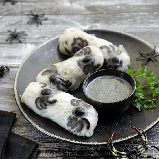 Spooky Summer Rolls - Recipe photo by BitterSweet
