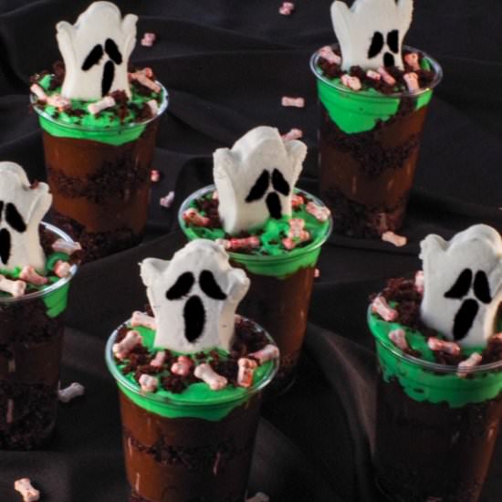 Boo! Halloween Dessert Cups - Recipe photo by Food Meanderings