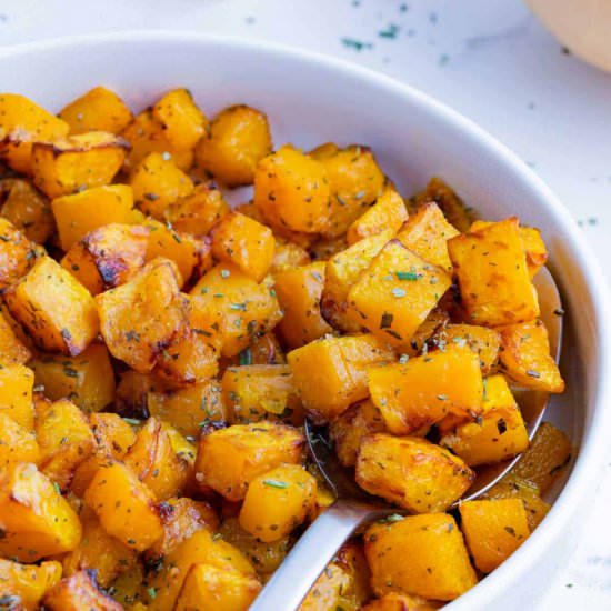 Air Fryer Butternut Squash - Recipe photo by EvolvingTable