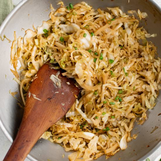 Cabbage Stir-Fry - Recipe photo by theforkedspoon