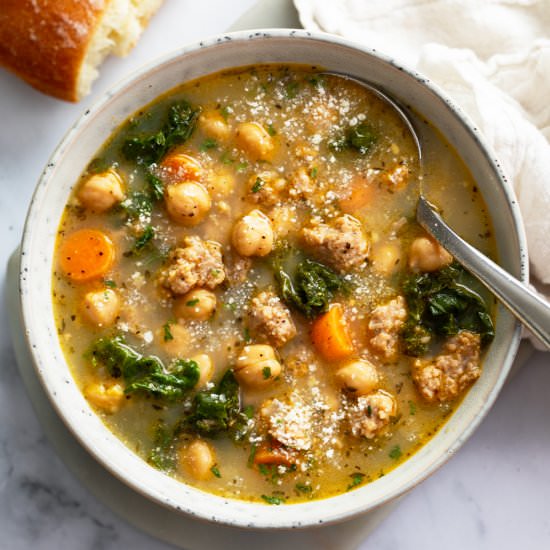Chickpea Soup - Recipe photo by TheCozyCook
