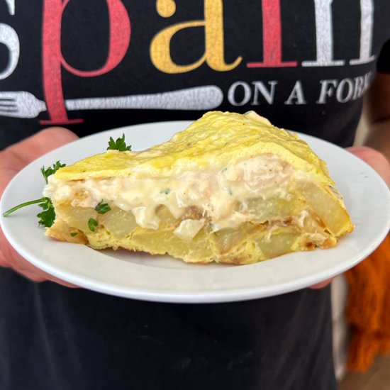 Potato & Tuna Omelette - Recipe photo by Spain on a Fork
