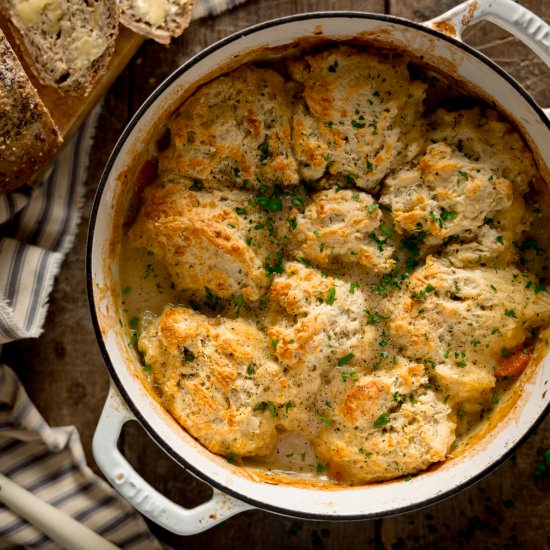 Chicken Stew and Dumplings - Recipe photo by KitchenSanctuary