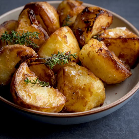 Air Fryer Roast Potatoes - Recipe photo by KitchenSanctuary