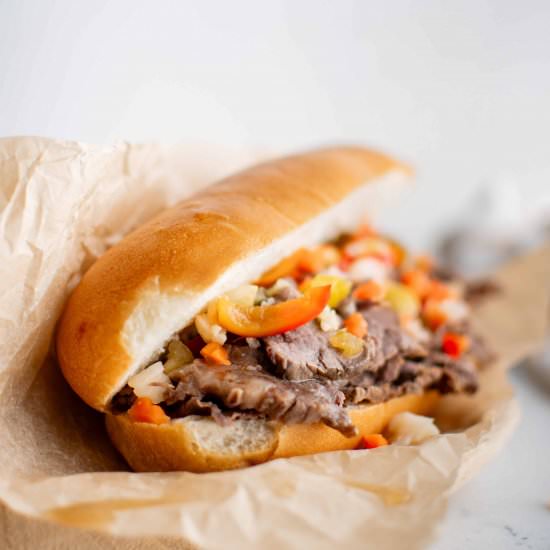 Italian Beef Sandwich - Recipe photo by theforkedspoon