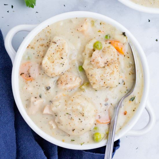 Best Chicken Dumpling Soup - Recipe photo by EvolvingTable