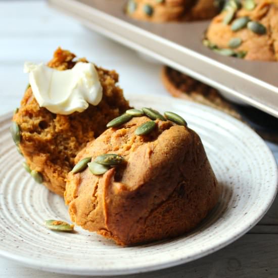 Pumpkin Chile Muffins - Recipe photo by the good eats co
