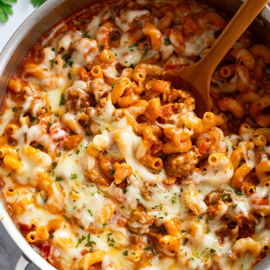 Italian Sausage Pasta - Recipe photo by TheCozyCook