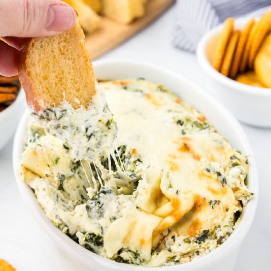 Baked Spinach Dip - Recipe photo by OnMyKidsPlate