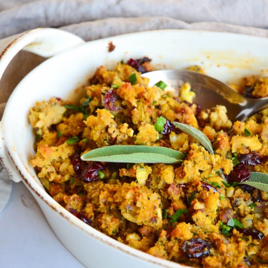 Easy Cornbread Stuffing - Recipe photo by thisishowicook