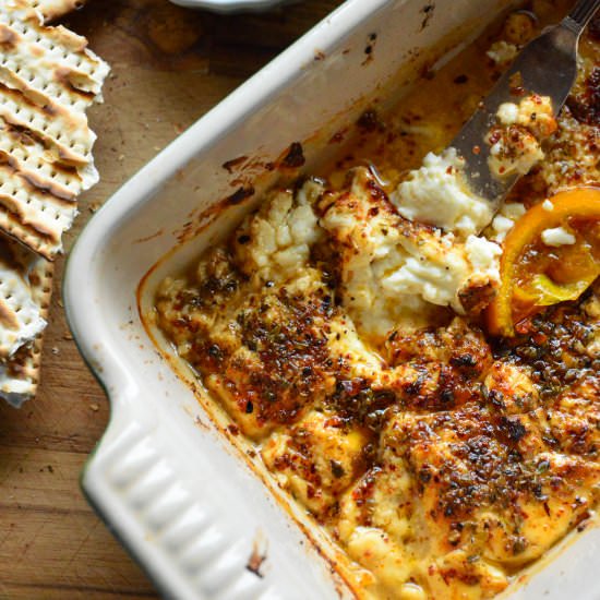 Spicy Sweet Baked Feta - Recipe photo by thisishowicook
