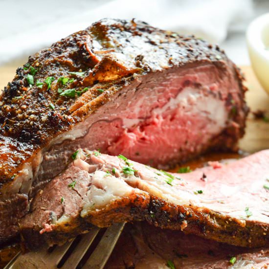 How To Cook a Boneless Rib Roast - Recipe photo by thisishowicook