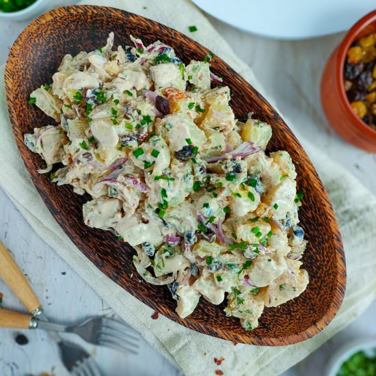 Healthy Potato Salad with Raisins - Recipe photo by Sheeba@gohealthy