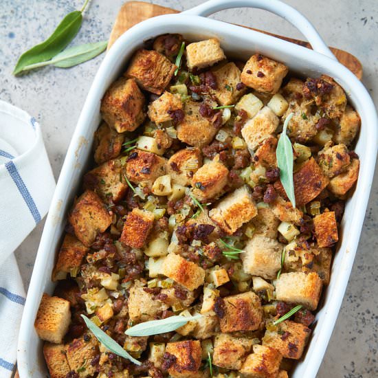 Herb and Sausage Stuffing Recipe - Recipe photo by Lemon blossoms