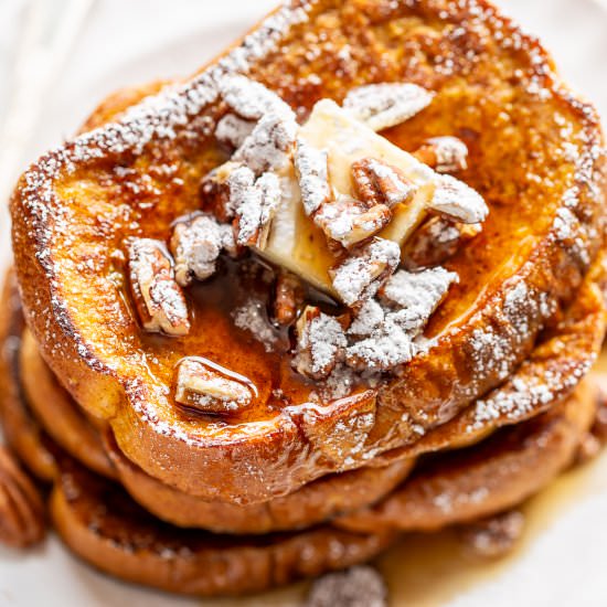 Pumpkin French Toast - Recipe photo by Savingroomfordessert
