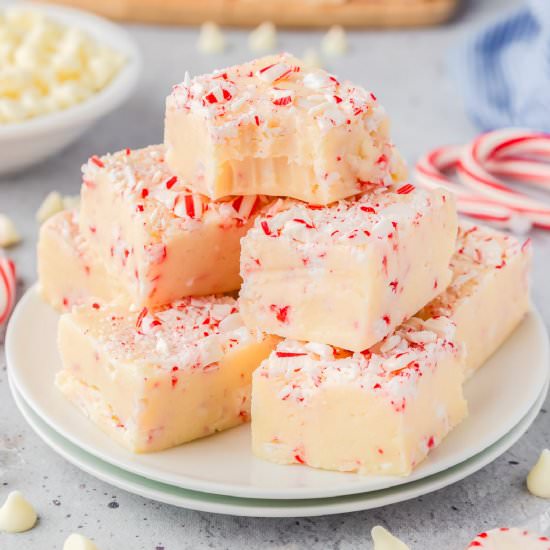 Peppermint Fudge - Recipe photo by OnMyKidsPlate