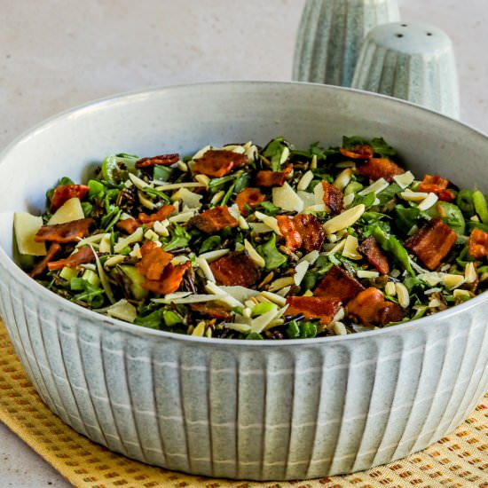 Wild Rice Salad - Recipe photo by kalynskitchen