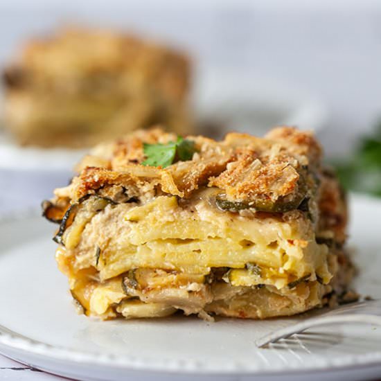 Vegan Zucchini Moussaka - Recipe photo by vibrantplate