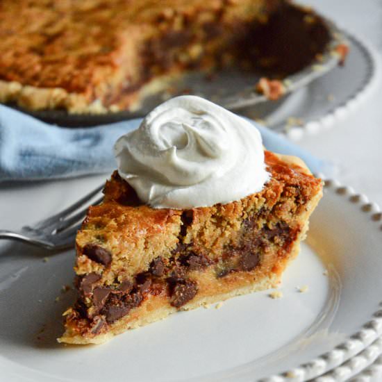 Chocolate Chip Cookie Pie - Recipe photo by thisishowicook