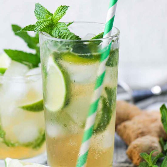 Ginger Mojito Mocktail - Recipe photo by yummynotes