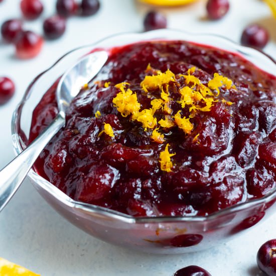 Fresh Cranberry Orange Relish - Recipe photo by EvolvingTable