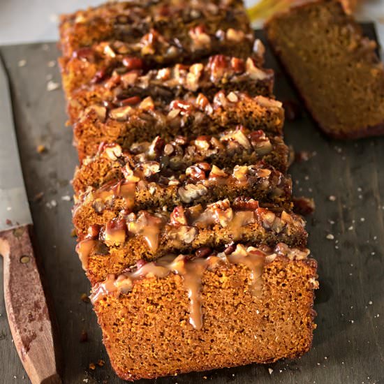 Praline Pumpkin Bread - Recipe photo by URBANBAKES