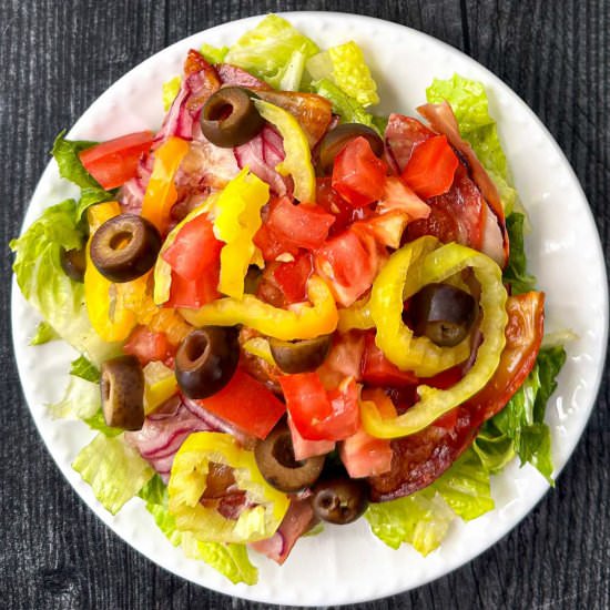 Low Carb Italian Sub Salad - Recipe photo by MyLifeCookbook