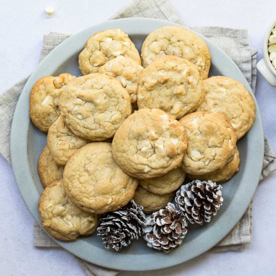 White Chocolate Macadamia Cookies - Recipe photo by Chef Molly