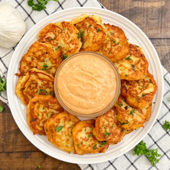 Classic Spanish Potato Fritters - Recipe photo by Spain on a Fork