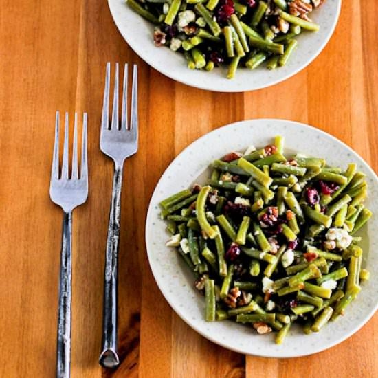 Thanksgiving Green Bean Salad - Recipe photo by kalynskitchen