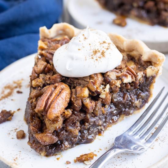 Pecan Pie without Corn Syrup - Recipe photo by EvolvingTable