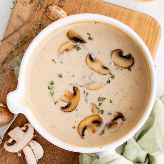Homemade Cream of Mushroom Soup - Recipe photo by theforkedspoon
