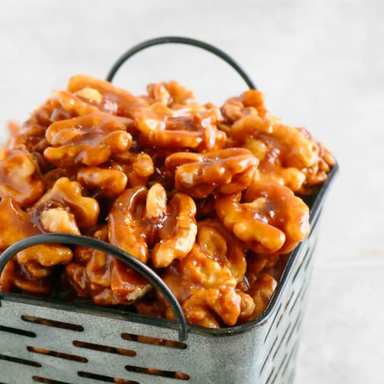 Caramel Walnuts - Recipe photo by kitchenathoskins