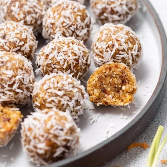 CARROT CAKE ENERGY BITES - Recipe photo by healthyfitnessmeals