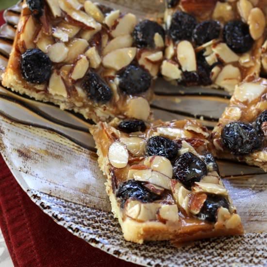 Cranberry-Almond Florentine Bars - Recipe photo by Food Gal