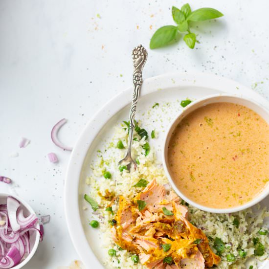 Paleo Coconut Curry Salmon - Recipe photo by primalrevolutions