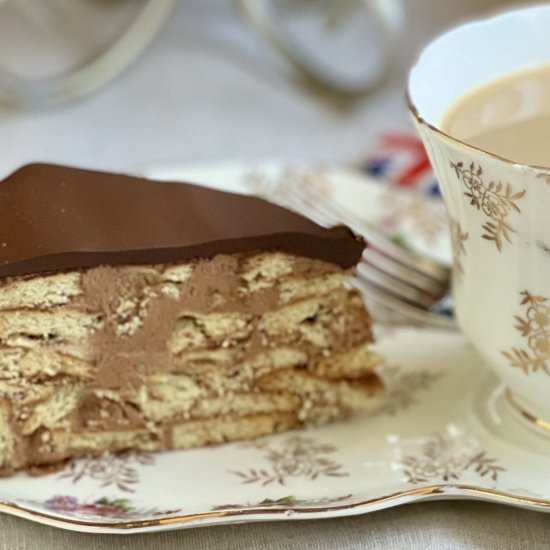 chocolate biscuit cake - Recipe photo by christinascucina