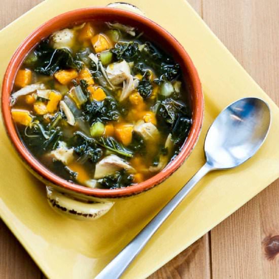 Slow Cooker Turkey Soup - Recipe photo by kalynskitchen
