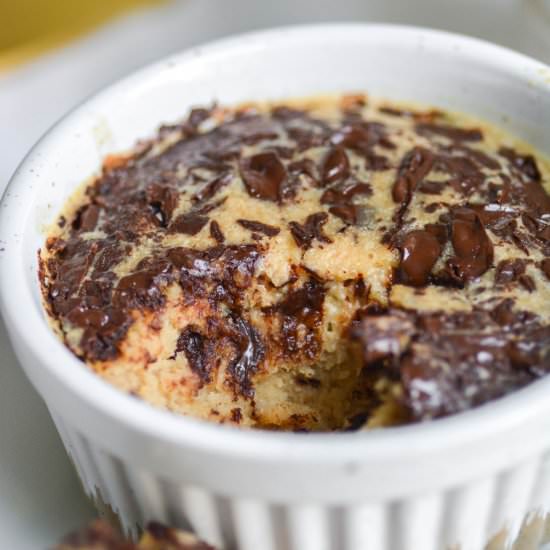 Vegan Cookie Dough Baked Oats - Recipe photo by earthly provisions
