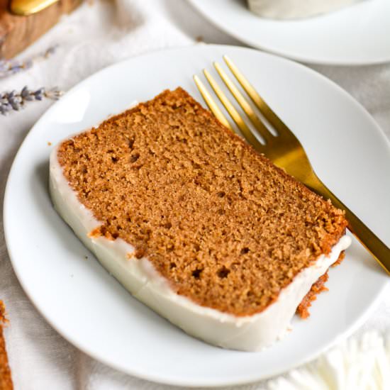Vegan Gingerbread Loaf Cake - Recipe photo by earthly provisions