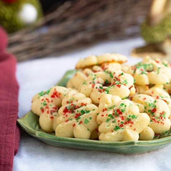 Tender Cream Cheese Spritz Cookies - Recipe photo by Mycookiejourney