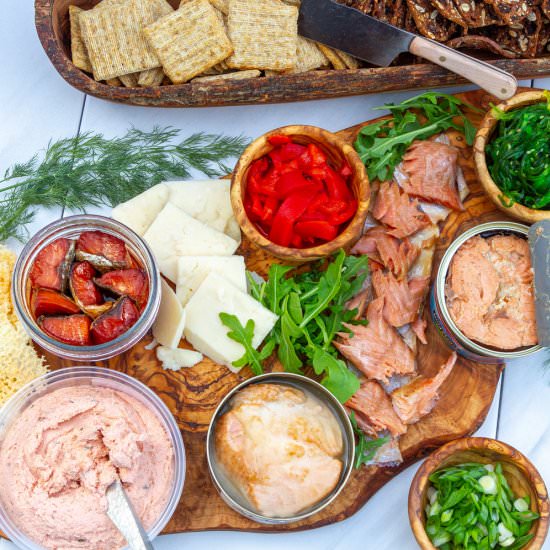 How to Make a Tinned Fish Board - Recipe photo by LifeCurrents
