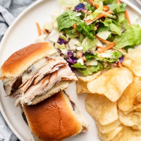 Turkey and Cheese Sliders - Recipe photo by myeverydaytable
