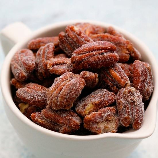 Candied Pecans - Recipe photo by kitchenathoskins
