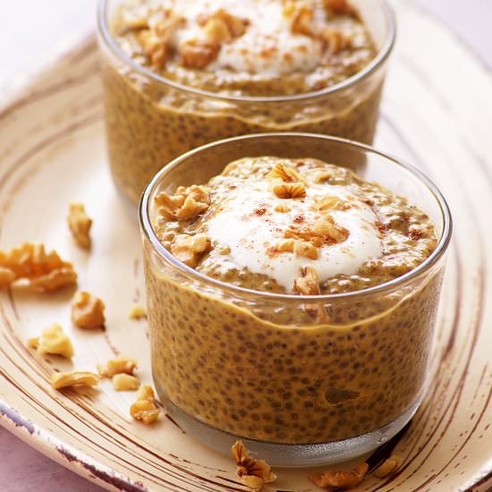 Pumpkin Spice Chia Pudding - Recipe photo by blend with spices