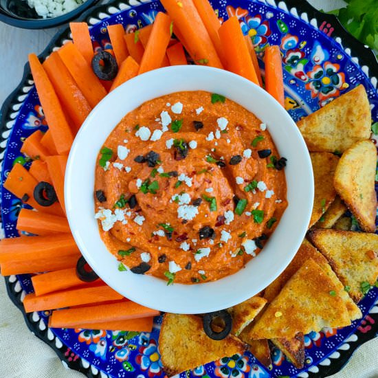 Spicy Paprika Feta Dip - Recipe photo by Sheeba@gohealthy