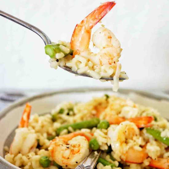 Prawn Risotto - Recipe photo by SweetCaramelSunday