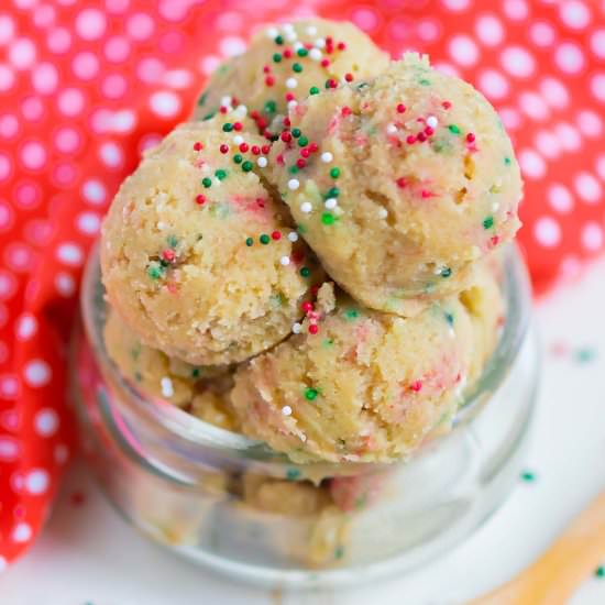 Edible Christmas Cookie Dough - Recipe photo by pumpkinnspice
